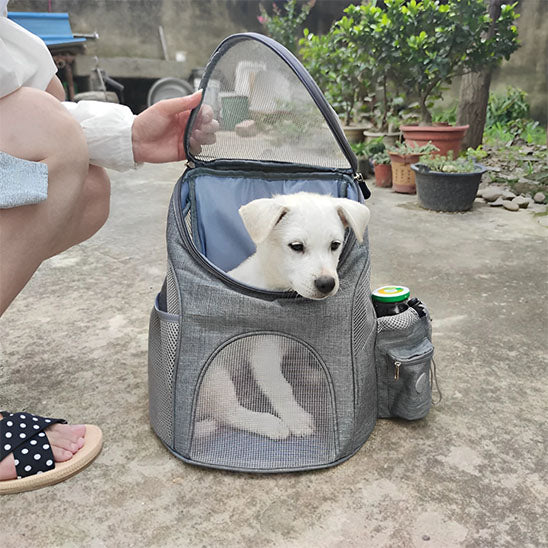 sac à dos respirant pour chien